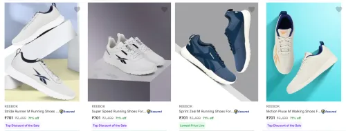 Image of REEBOK Shoes For Men Minimum @71%Off