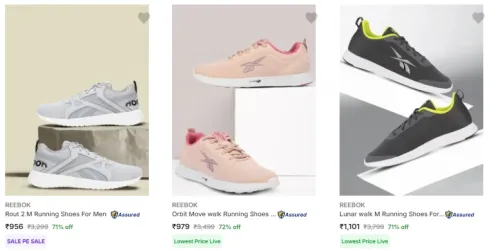 Image of Reebok Shoes upto 70% discount 