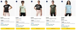 Reebok Women T-Shirt at minimum 70% Discount