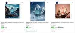 REEBOK Eau De Toilette at minimum 74% Discount