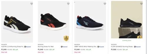 Image of Reebook Shoes at minimum 70% Discount