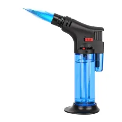Refillable Gas Torch Lighter with Stand, Jet Flame Pocket Lighter