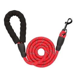 Reflective Padded Pet Leash: Durable & High-Visibility