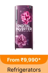 Refrigerators starting @ ₹9990 on Flipkart GOAT Sale