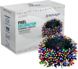 Refulgix 40 LEDs 12 m Multicolor Steady String Rice Lights