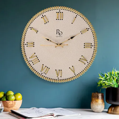 Image of REGIIS OPERA 15.5-inch Round Roman Wall Clock