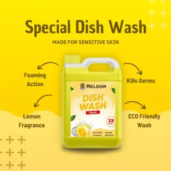 RELDOR Dish Wash Gel  (lemon, 5 L)