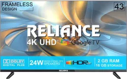 Reliance 109 cm (43 inch) Ultra HD (4K) LED Smart Google TV 