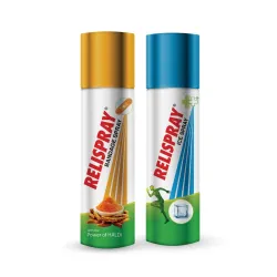 RELISPRAY Bandage Spray & Ice Spray | Ayurvedic Spray | 75g Combo of 2