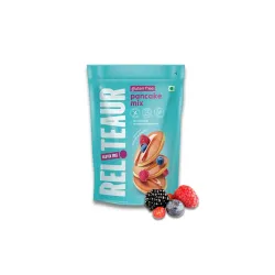 Reliteaur Foods Gluten Free Pancake Mix (1KG) | No Maida | Ragi, Rice & Bengal Gram | For Waffles And Pancakes |AOECS Certified | No Allergen | Quick And Easy (Pack Of 1)