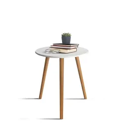 Rellon Industries Round Side Table (White)