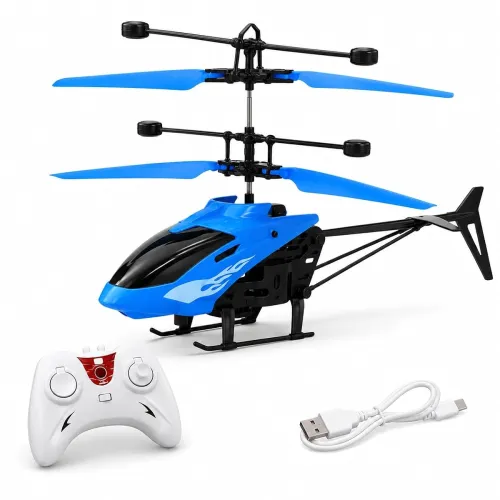 Image of Remote Control Helicopter for Kids with Hand Sensor Auto-Lift & LED Lights