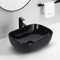 REMOTION Ceramic Table Top Bathroom Sink