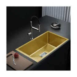 REMOTION Premium 304 Stainless Steel Sink For Kitchen Handmade Sink Single Bowl