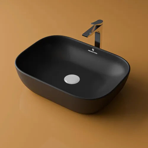 Image of REMOTION Wash Basin Countertop Tabletop Ceramic Bathroom Sink