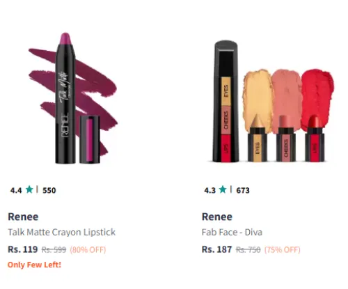 Image of Renee Beauty Products @ Up to 80% Discount
