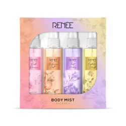 RENEE Body Mist Pack of 4, Pink Romance, Euphoric