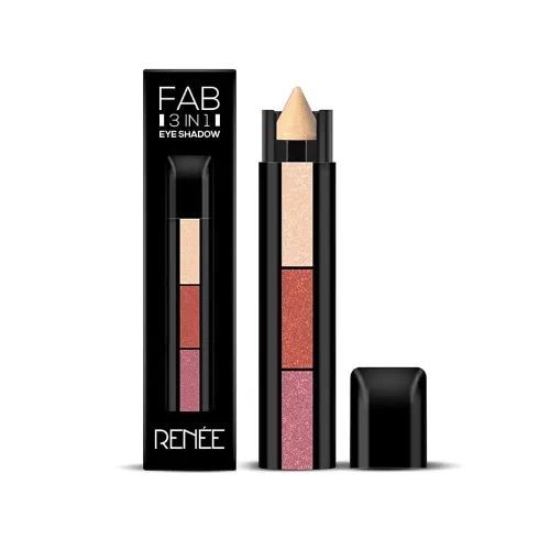 Image of RENEE Fab 3 In 1 Eyeshadow 4.5gm| Highly Pigmented 3 Shades in 1 Stick