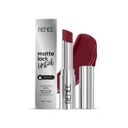 RENEE Matte Lock Lipstick- Folk, Moisturizing, Long Lasting & Weightless Formula