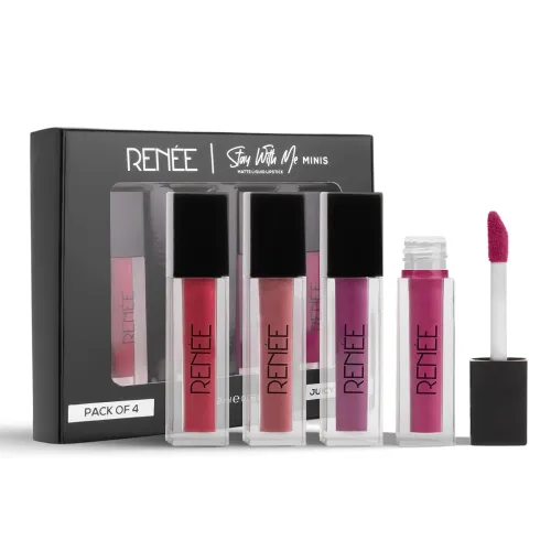 Image of RENEE Stay With Me Mini Matte Lip Color Juicy Berries 2ml Each| Long Lasting