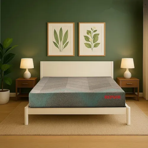 Image of Repose Eyelidz Spine Pro Orthopaedic Memory Foam Mattress (Double, 72x48x6 inches)