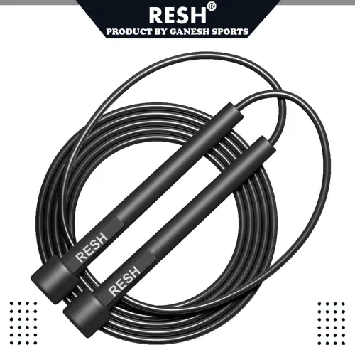 Image of Resh (Black) Adjustable Freestyle Skipping Rope