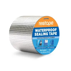 RESITAPE Astral Butyl Waterproof Aluminium Tape | Heavy-Duty & Super Strong | Ideal for Roof Leakage, Cracks & Gap Seali