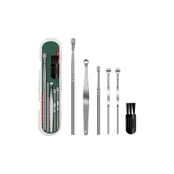 Reusable Ear Wax Cleaner Kit – 6-Piece Ear Cleaning Tool Set
