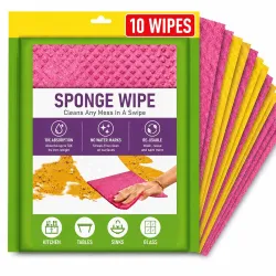 Reusable Sponge Wipes for Kitchen and Home Cleaning