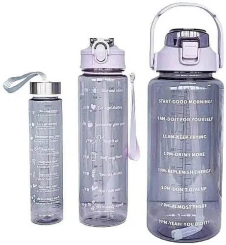 Image of REVATAKG 2000 ml Plastic Bottle (Pack of 3, Multicolor)