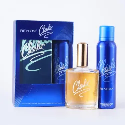 Revlon Charlie Blue Perfume & Body Deo Gift Set – Long-Lasting, Skin-Friendly