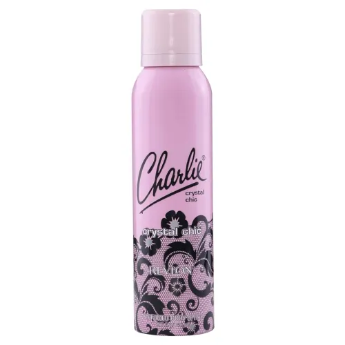 Image of Revlon Charlie Perfume Body Spray for women | Refreshing Floral, Musk & Mint Fragrance, Crystal Chic | Skin Friendly | L
