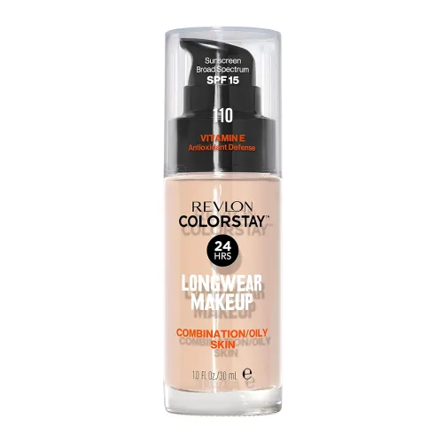 Image of Revlon ColorStay Liquid Foundation Makeup for Combination / Oily Skin SPF 15, Longwear Medium-Full Coverage with Matte F