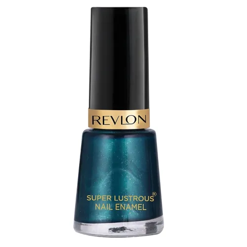 Image of REVLON Glossy Finish Nail Enamel, Peacock Blue, 8ml