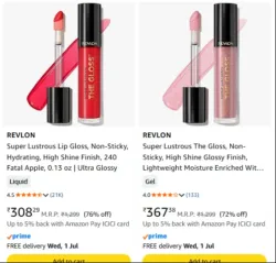 Revlon Lip Gloss 240 Upto 76% Discount