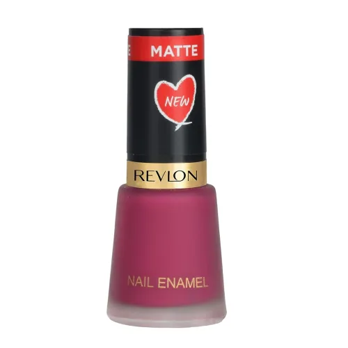 Image of REVLON Matte Finish Nail Enamel, Berry Crimson, 8ml