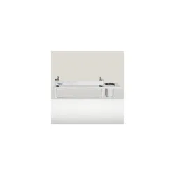 Anti Rust Stainless Steel Multipurpose Bathroom Shelf with Towel Rack and Toothbrush Holder | (15(L) X 5(W) X 4(H)) inch