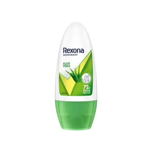 Image of Rexona Aloe Vera Underarm Roll On Deodorant For Women, Antiperspirant, Removes Odour, Keeps Skin Fresh & Clean, Alcohol 