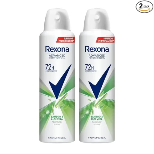Image of Rexona Advanced Protection Bamboo & Aloe Vera with MotionSense | 0% Alcohol | 72H Non Stop Protection | For Women | 200 