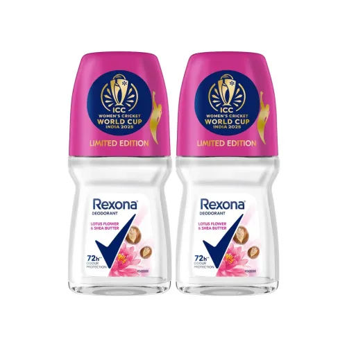 Image of Rexona Lotus Flower & Shea Butter Antiperspirant Roll-On 50 ML (Pack of 2)
