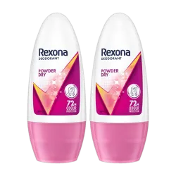 Rexona Powder Dry Underarm Roll On Deodorant Deodorant Roll-on - For Women (100 ml, Pack of 2)