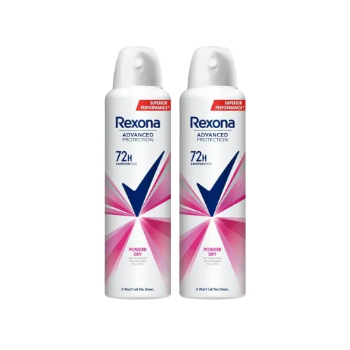 Image of Rexona Powder Dry Roll-On Deodorant Pack of 2 200ml