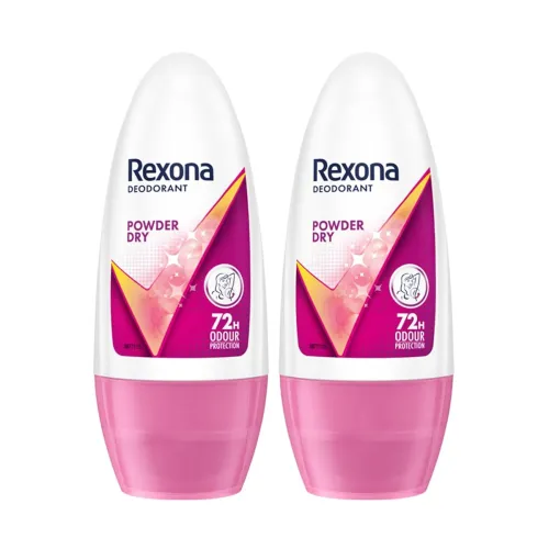 Image of Rexona Powder Dry Underarm Roll On Deodorant + Antiperspirant for Women, Po2