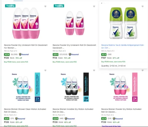 Image of Rexona Roll Minimum 70% Discount