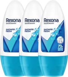 Rexona Shower Fresh Underarm Roll On Deodorant For Women (PO3) Deodorant Roll-on - For Women (150 ml, Pack of 3)