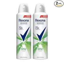 Rexona Advanced Protection Bamboo & Aloe Vera with MotionSense | 0% Alcohol | 72H Non Stop Protection | For Women | 200 