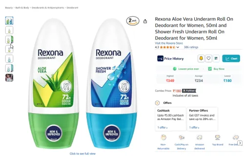 Image of Rexona Women’s Roll-On Deodorant Combo