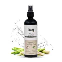 Rey Naturals Aqua Range | Lemongrass & Rice Water Hair Growth Spray - 200ml | Non-Oily Hairfall & Dandruff Control Hair 