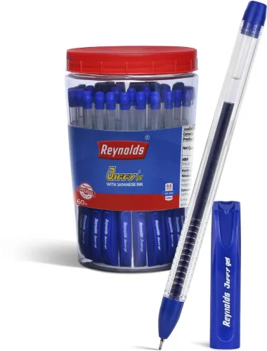 Image of Reynolds 0.5mm Needle Point Gel Pen (Pack of 60, Ink Color - Blue)