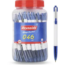 Reynolds 046 50 Pens BLUE Lightweight Ball Pen 